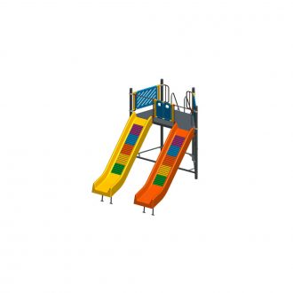 FRP DOUBLE ROLLER SLIDE | Slides | PLAYTime | Playground Equipment